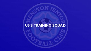 U5’s Training squad