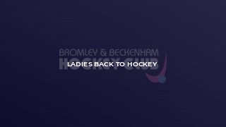 Ladies Back to Hockey