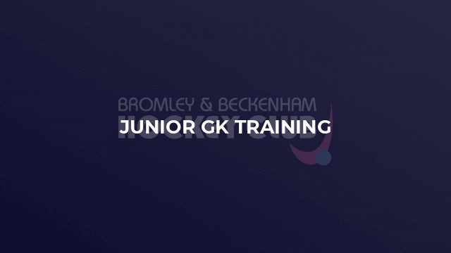 Junior GK Training