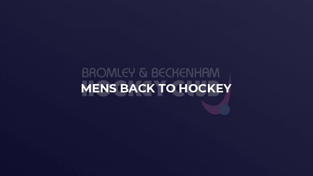 Mens Back to Hockey