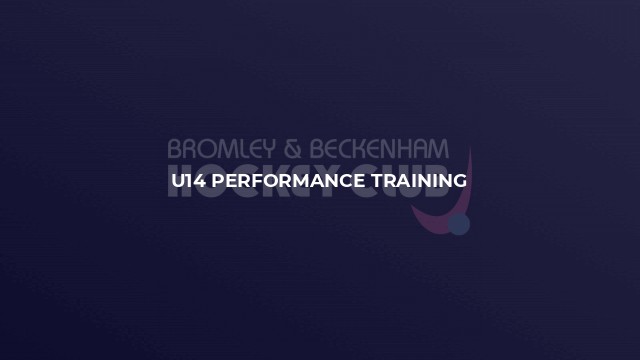 U14 Performance Training