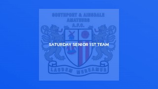 Saturday Senior 1st team