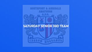 Saturday Senior 3rd team
