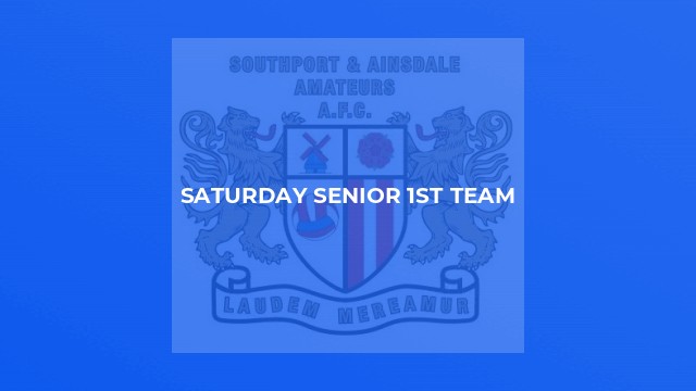 Saturday Senior 1st team