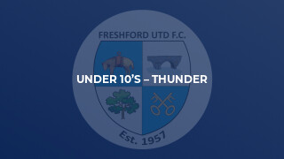 Under 10’s – Thunder