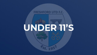 Under 11’s