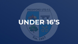 Under 16’s