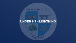 Under 9’s – Lightning