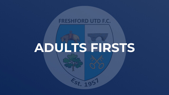 Adults Firsts
