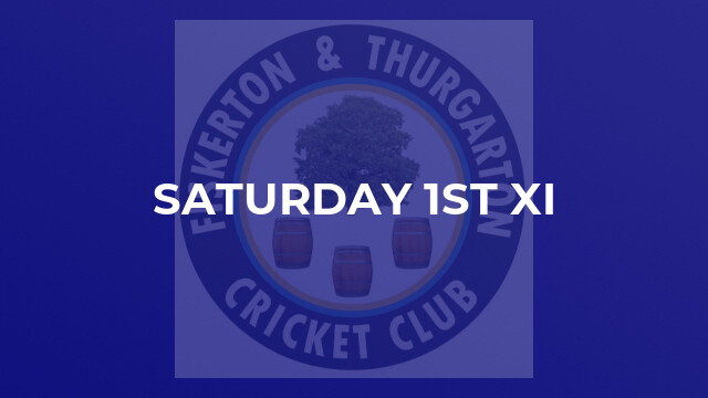 Saturday 1st XI