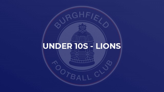 Under 10s - Lions