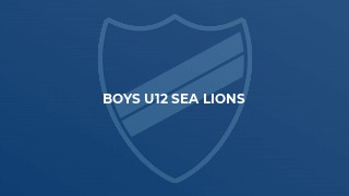 Boys U12 Sea Lions