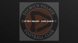 U7 dev squad - subs query