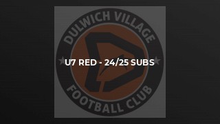 U7 red - 24/25 subs