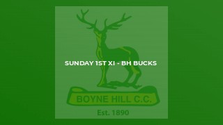 Sunday 1st XI - BH Bucks