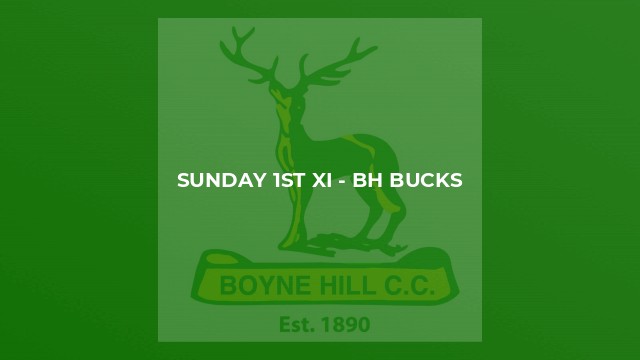 Sunday 1st XI - BH Bucks