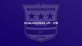 Goalkeepers U11 - U18