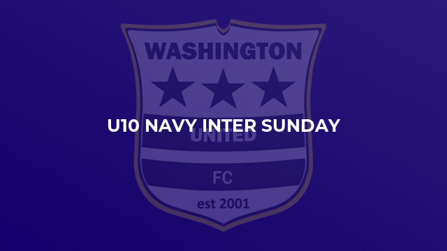 U10 Navy Inter Sunday