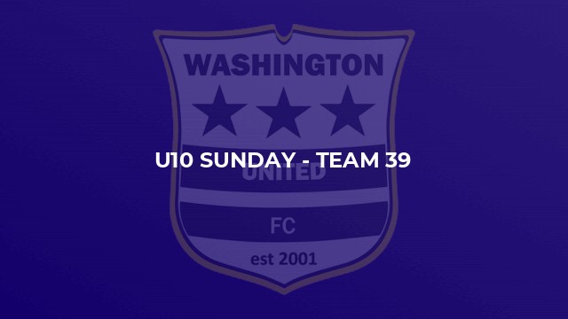 U10 Sunday - Team 39