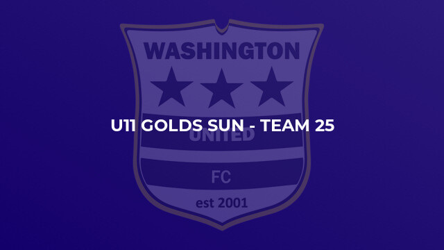 U11 Golds Sun - Team 25