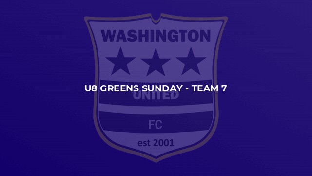 U8 Greens Sunday - Team 7