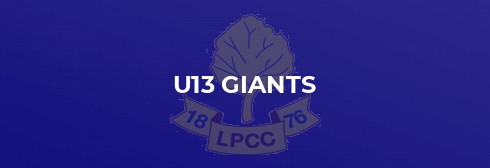 Match Report Linden Park CC U13 Giants v Castle Hill CC