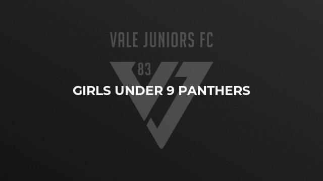 Girls Under 9 Panthers