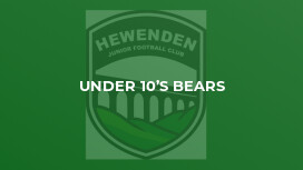Under 10’s Bears