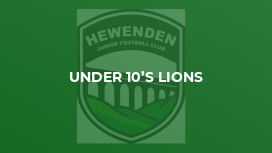 Under 10’s Lions