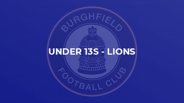 Under 13s - Lions