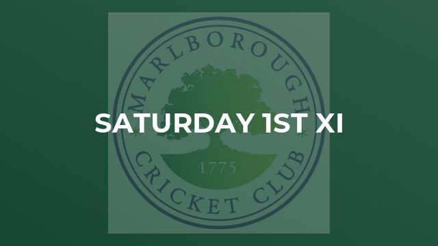 Saturday 1st XI