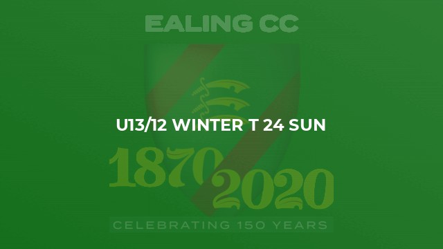 U13/12 Winter T 24 Sun