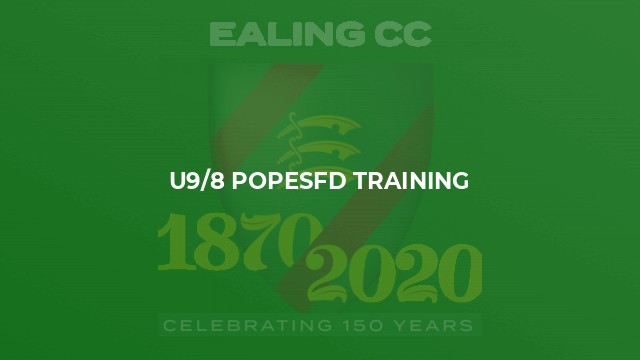 U9/8 Popesfd Training