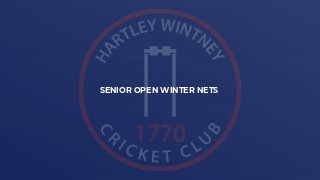 Senior Open Winter Nets