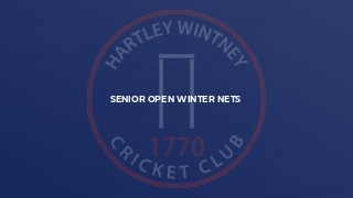 Senior Open Winter Nets