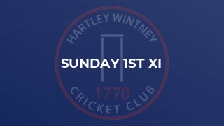 Sunday 1st XI