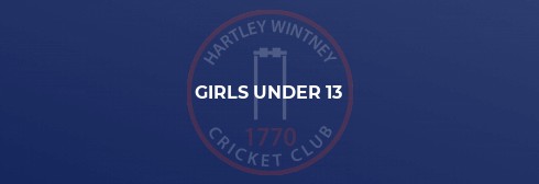 Yateley CC U13 Girls versus Hartley Wintney U13 Girls Hurricanes