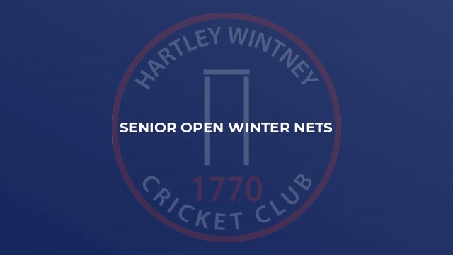 Senior Open Winter Nets