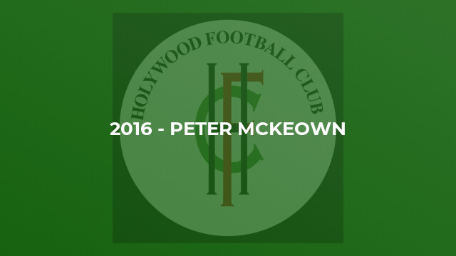 2016 - Peter McKeown
