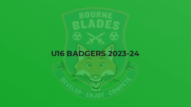 U16 Badgers 2023-24