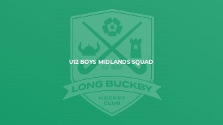 U12 Boys Midlands Squad
