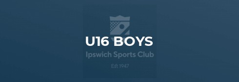 Ipswich U16 Boys vs. Cambridge, Tier 1 Clash