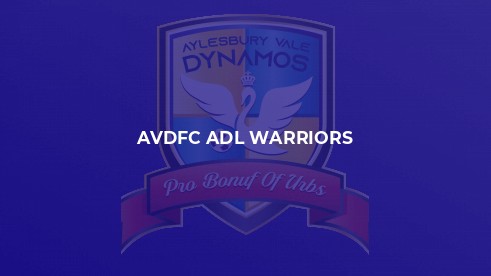 AVDFC Warriors 3-1 Aylesbury Hornets Res