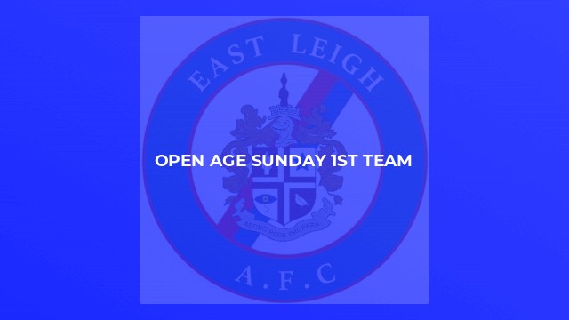 Open Age Sunday 1st Team