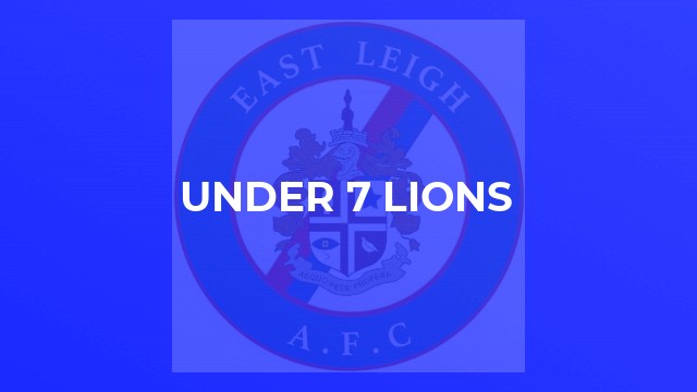 Under 7 Lions