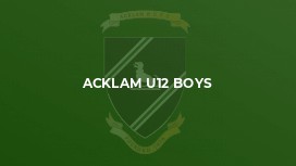 Acklam U12 Boys