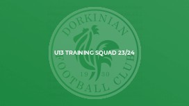 U13 Training Squad 23/24