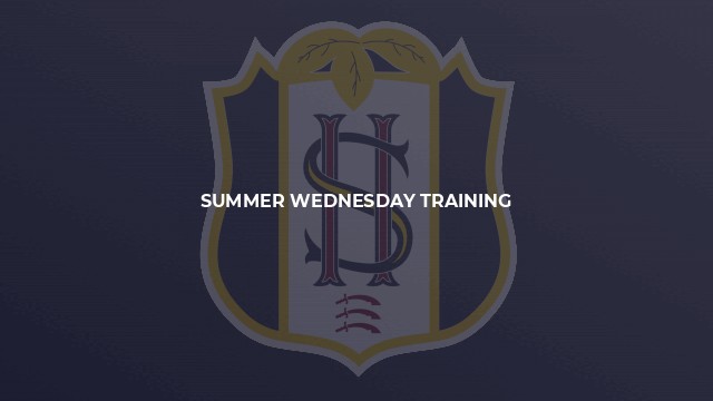 Summer Wednesday Training