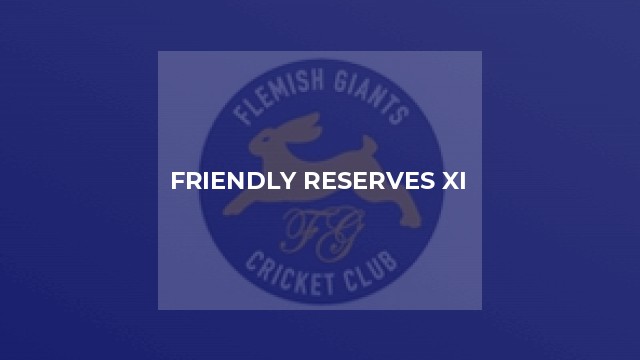 Friendly Reserves XI