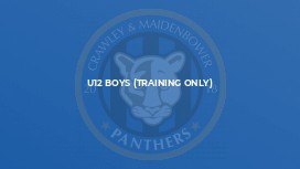 U12 Boys (Training Only)